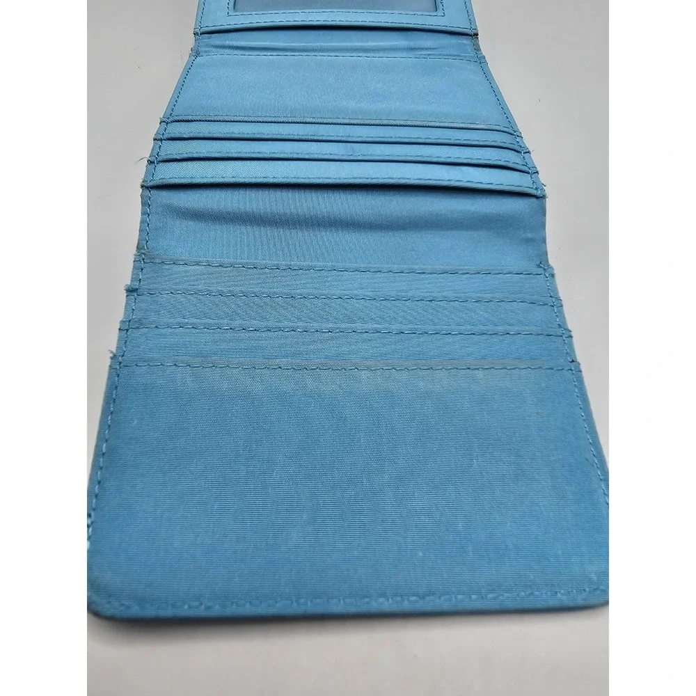 Vintage Wilson Leather Pelle Studios Teal Blue Leather‎ Wallet